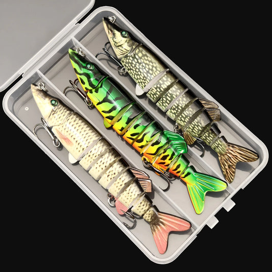 3-Piece Jointed Swimbait Fishing Lure