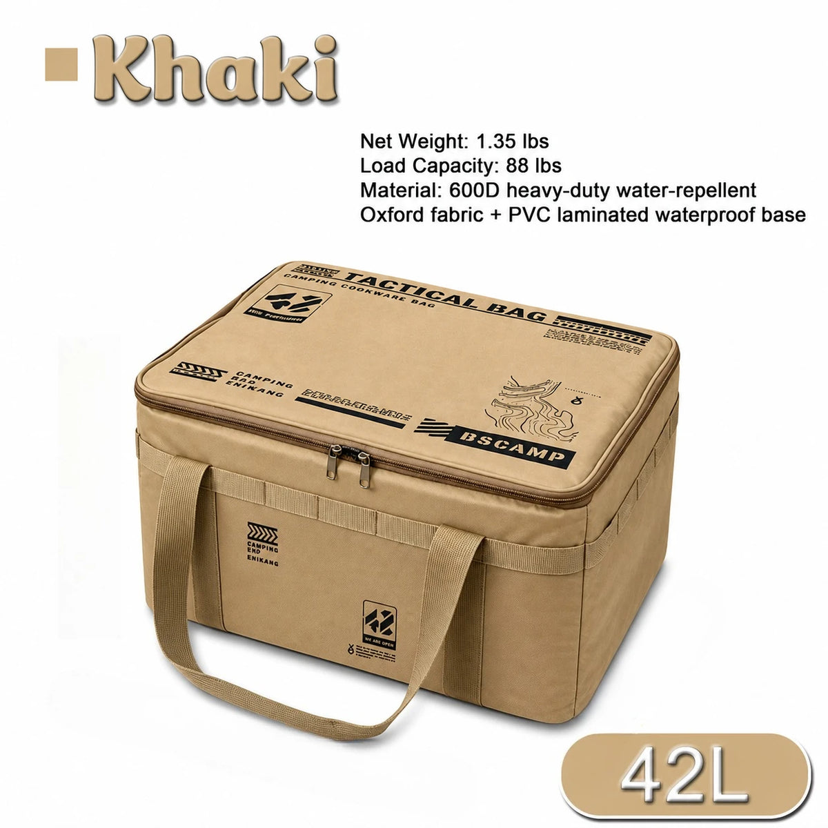 42L Camping Storage Bag for Outdoor Gear & Cookware