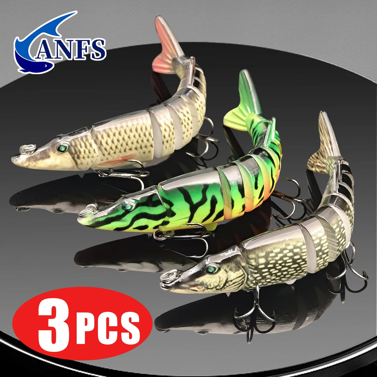 3-Piece Jointed Swimbait Fishing Lure