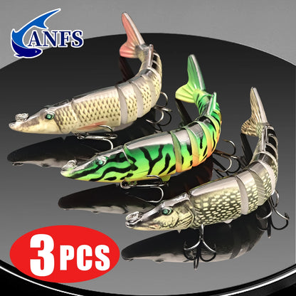 10cm Slow-Sinking Fishing Lure for Pike & Trout