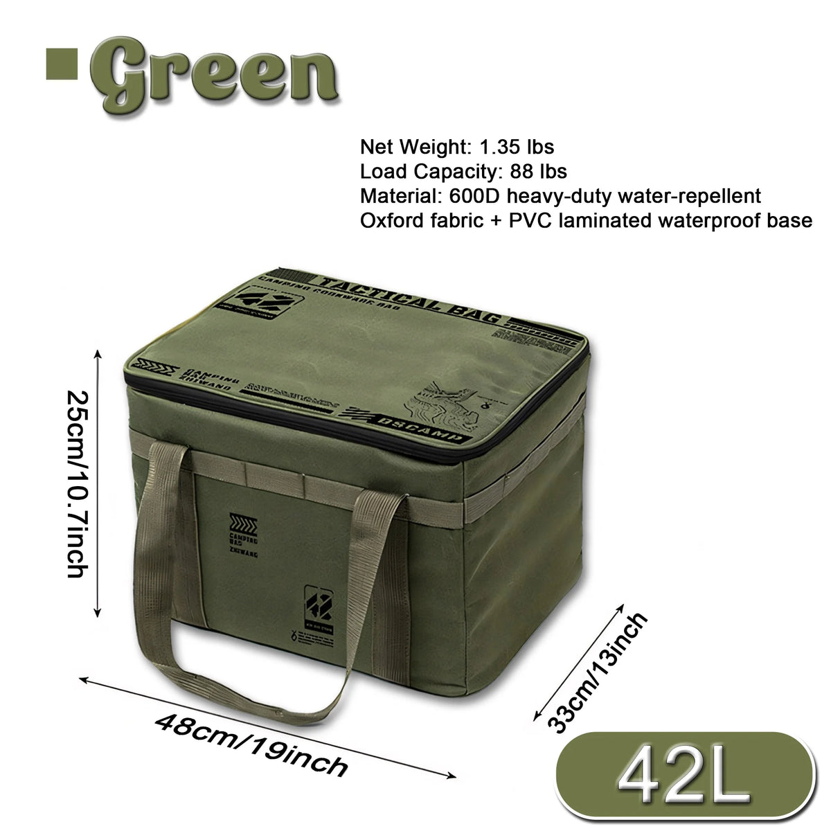 42L Camping Storage Bag for Outdoor Gear & Cookware