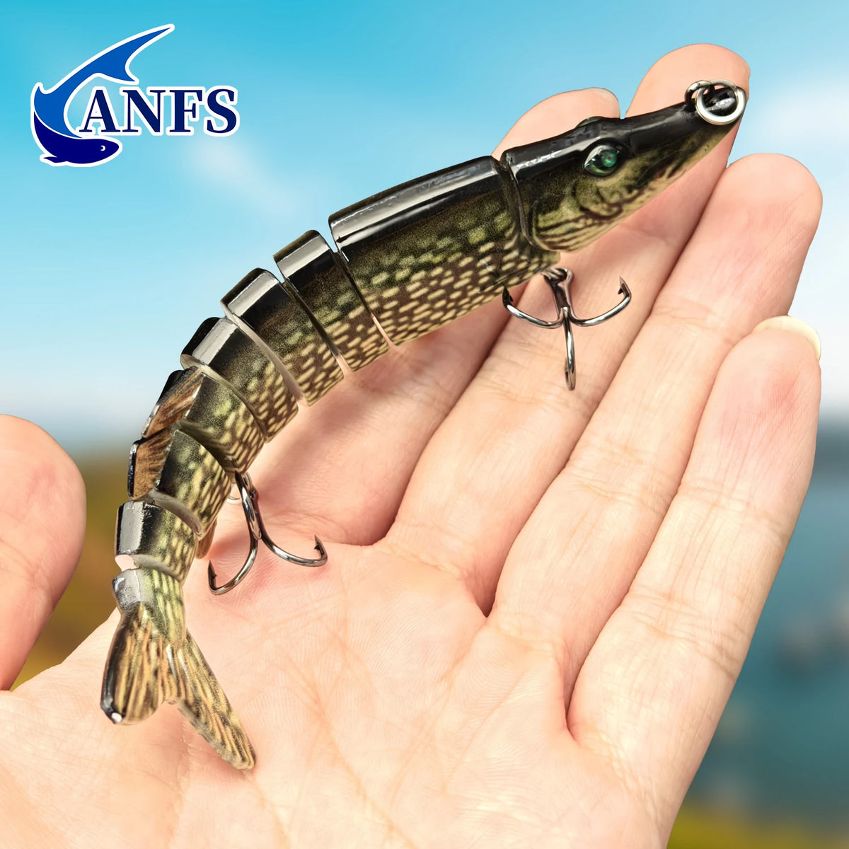 10cm Slow-Sinking Fishing Lure for Pike & Trout
